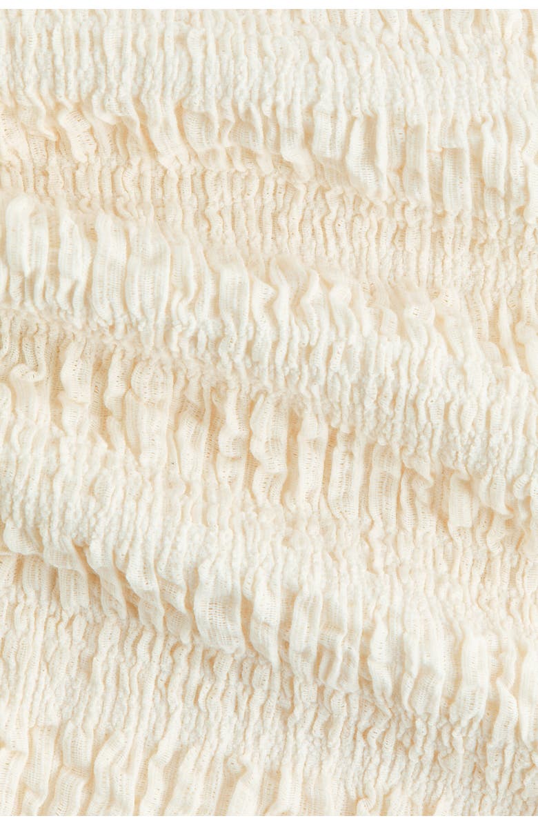 H&M Textured Jersey Strappy Top, Alternate, color, Ivory