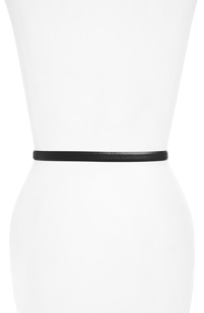 FERRAGAMO Salvatore Ferragamo Double Gancio Ceylon Leather Belt, Alternate, color, 