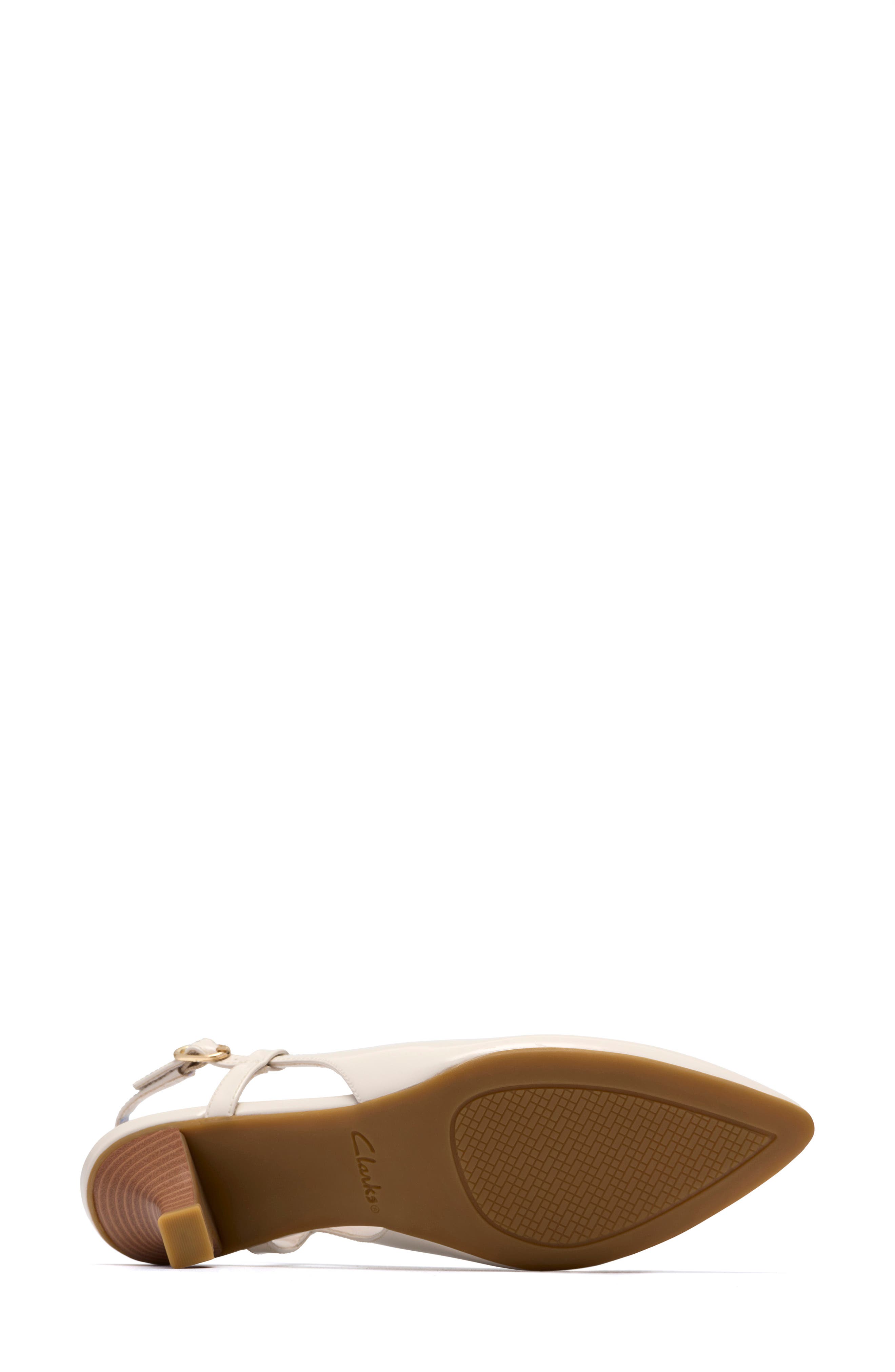 Clarks<sup>®</sup> Kepley Lane Slingback Pump - Wide Width Available, Alternate, color, Off White Leather