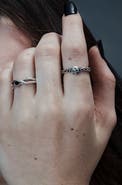 Disturbia Teara Skull Sterling Silver Ring