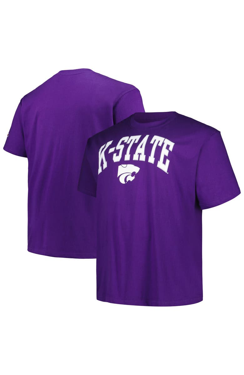 Champion Men's Champion Purple Kansas State Wildcats Big & Tall Arch Over Logo T-Shirt, Main, color, 