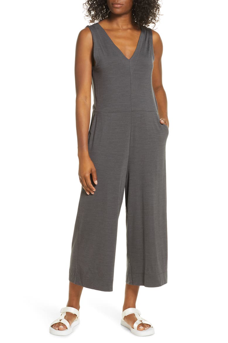 Hana Cool-Lite™ Wide Leg Crop Jumpsuit, Main, color, MONSOON