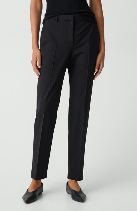 Treeca Slim Fit Stretch Wool Pants