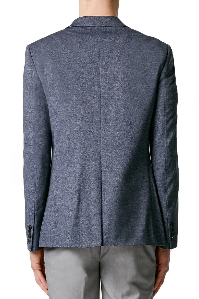 Skinny Fit Jersey Blazer, Alternate, color, DARK BLUE