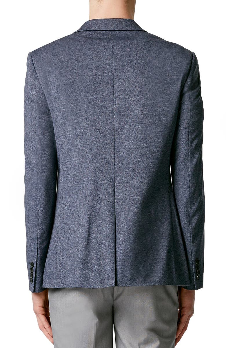Topman Skinny Fit Jersey Blazer, Alternate, color, 