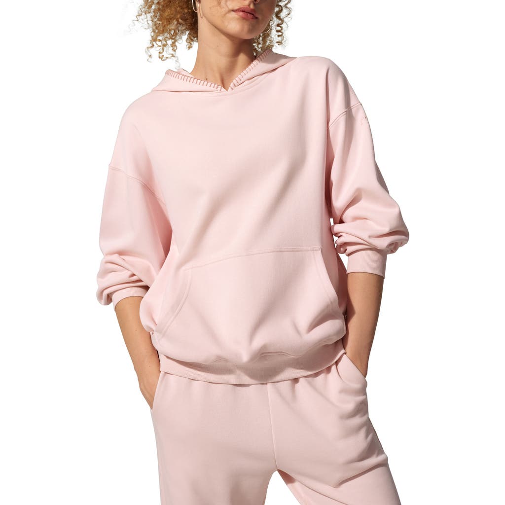 Lilysilk Seamflow Douceur Hoodie In Pink