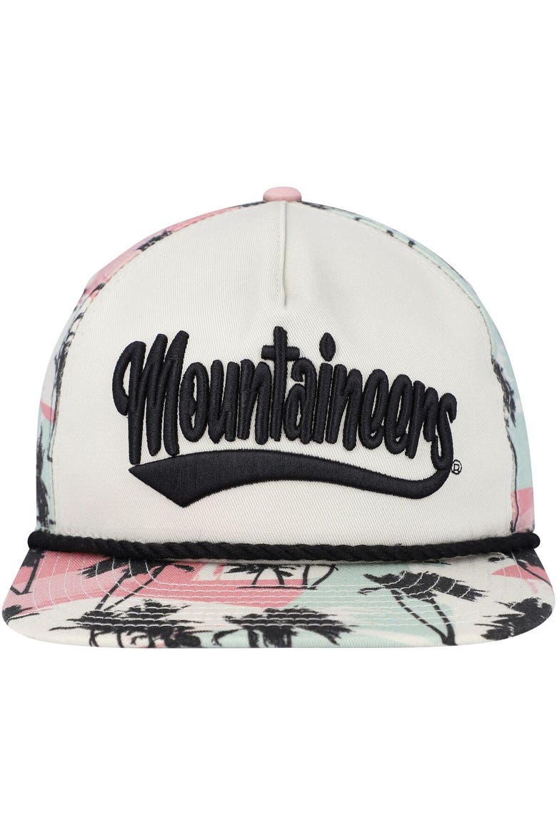 Men's New Era Cream West Virginia Mountaineers High Tide Golfer Snapback Hat, Alternate, color, Cream