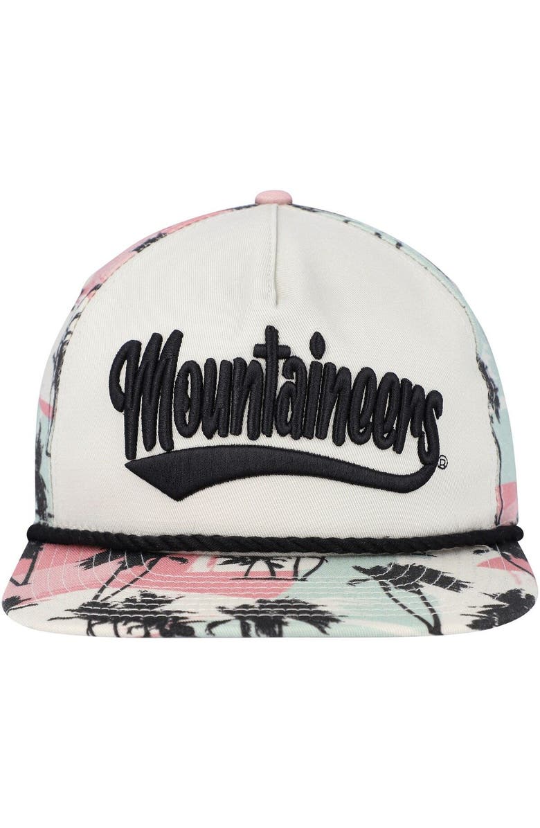 New Era Men's New Era Cream West Virginia Mountaineers High Tide Golfer Snapback Hat, Alternate, color, Cream