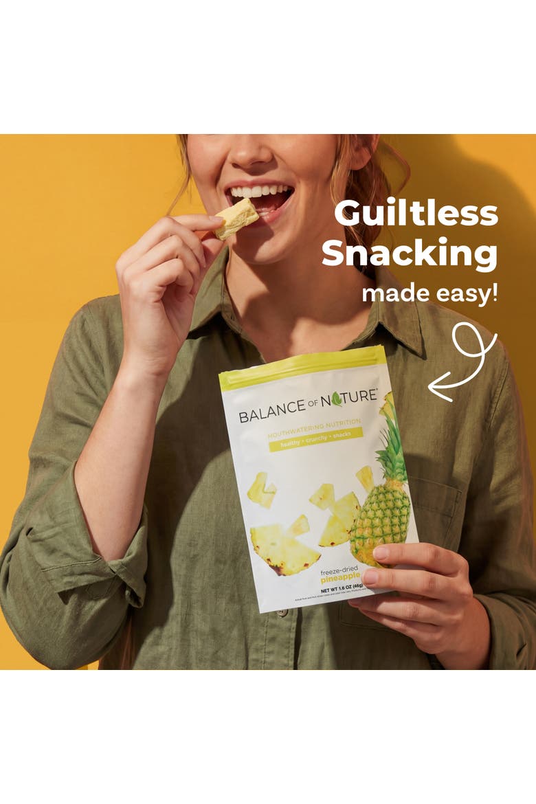 Freeze Dried Pineapple Slices Real Fruit Snack Five Pack, Alternate, color, None