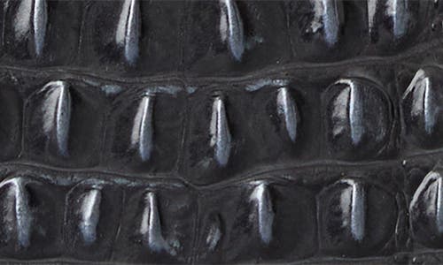 Brahmin Katie Croc Embossed Leather Crossbody Bag In Black