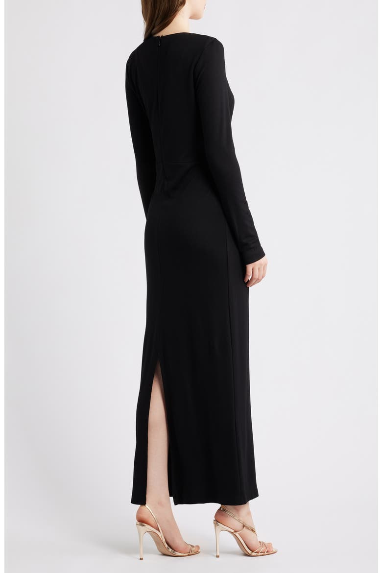 halogen plisse long sleeve dress Halogen Long Sleeve Metallic Pliss Midi