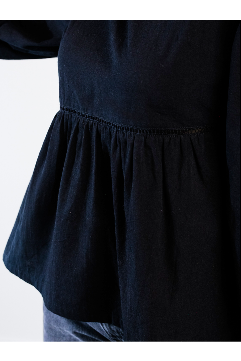 Lauren Babydoll Top, Alternate, color, Black
