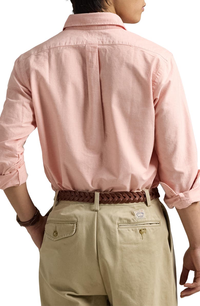 Polo Ralph Lauren Classic Fit Cotton Oxford Button-Down Shirt, Alternate, color, Kona Orange