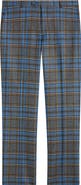 Berle Plaid Wool Blend Flannel Dress Pants