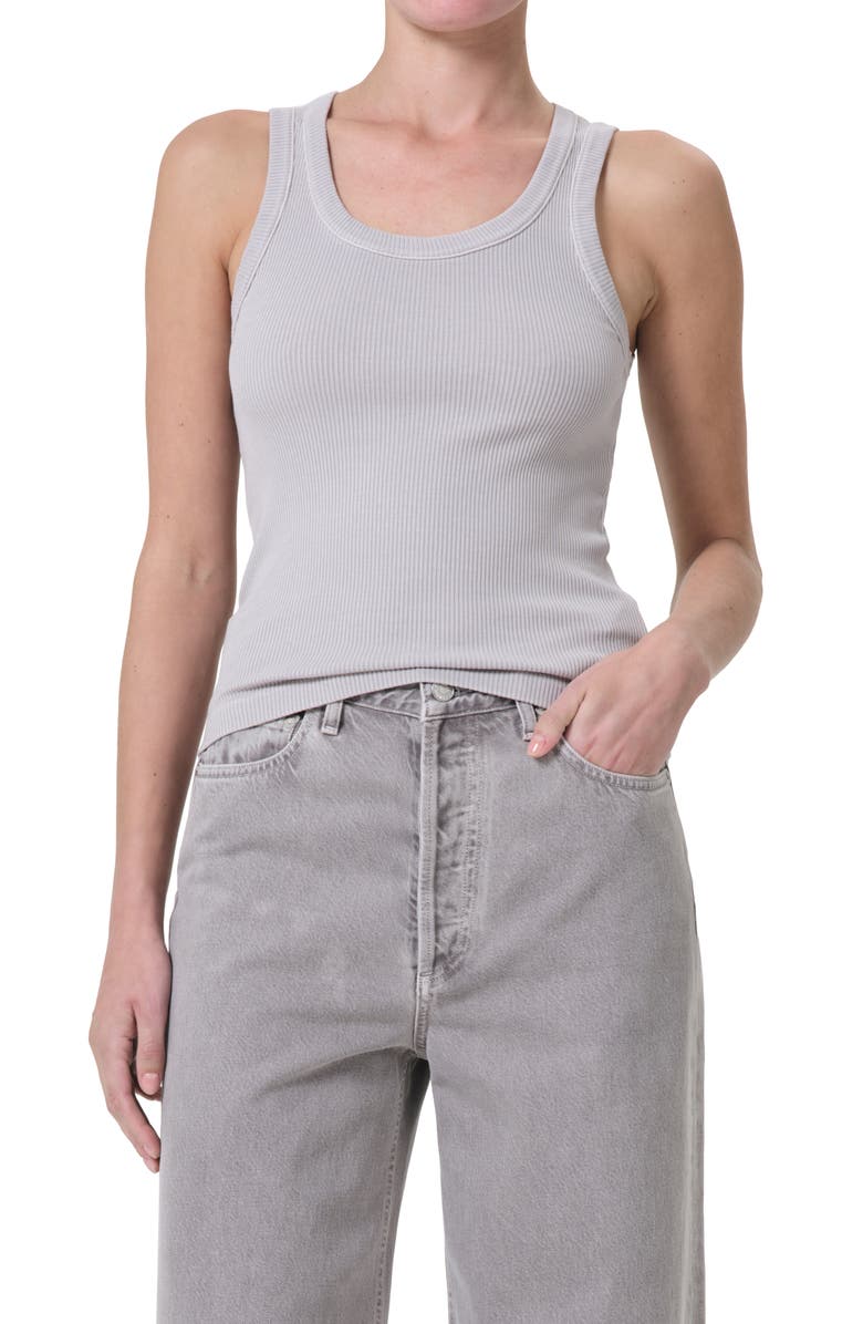 AGOLDE Poppy Rib Tank, Main, color,