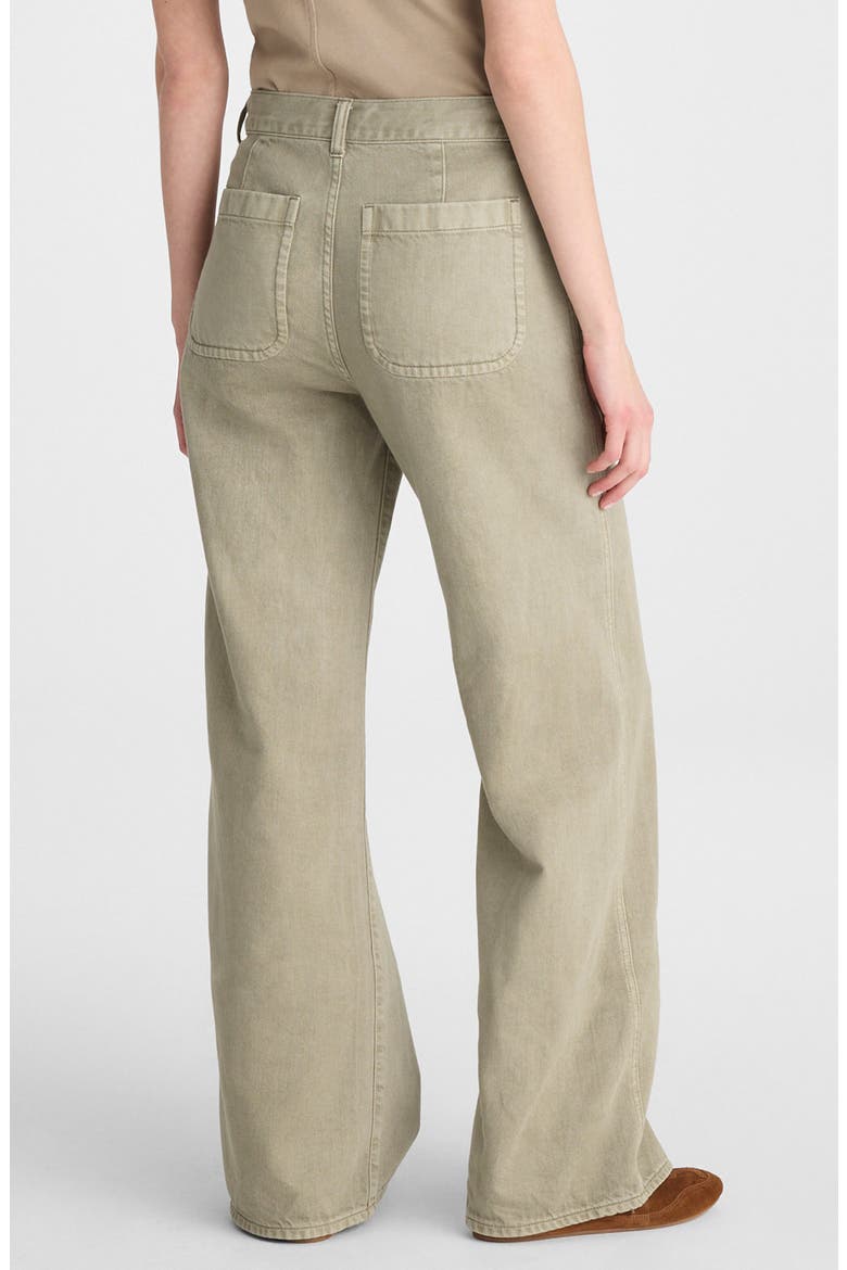 The Ultimate Wide Leg Drawstring Airy Denim Pants, Alternate, color, SAGEBRUSH