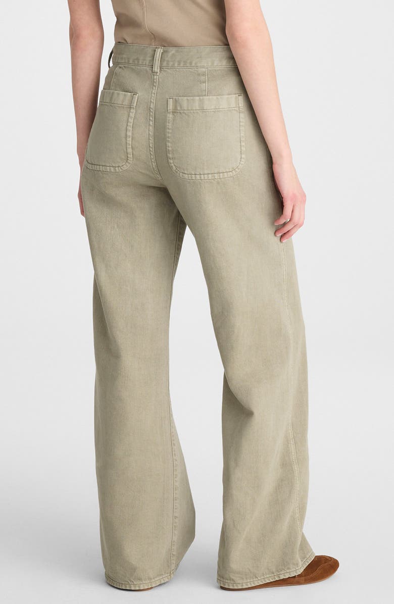 Madewell The Ultimate Wide Leg Drawstring Airy Denim Pants, Alternate, color, Sagebrush