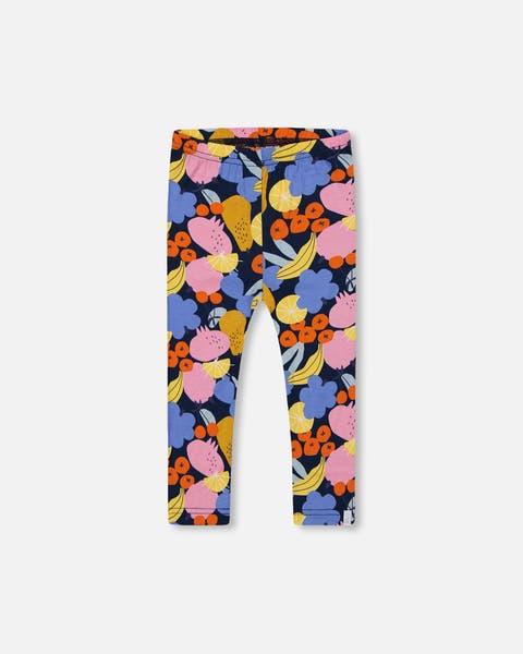 Girl's Printed Capri Leggings Multicolored