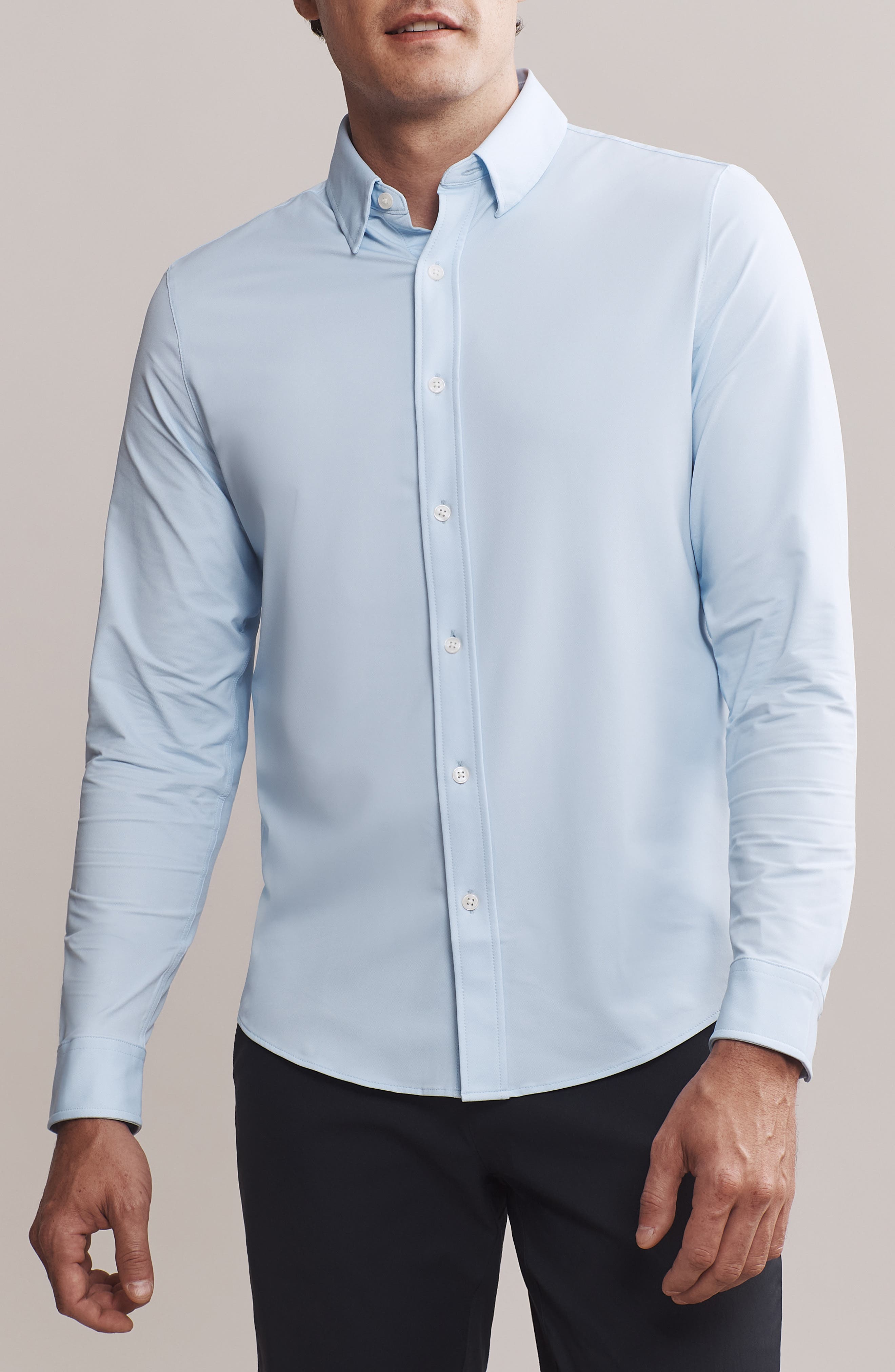 Commuter Classic Fit Stretch Button-Up Shirt - image 5