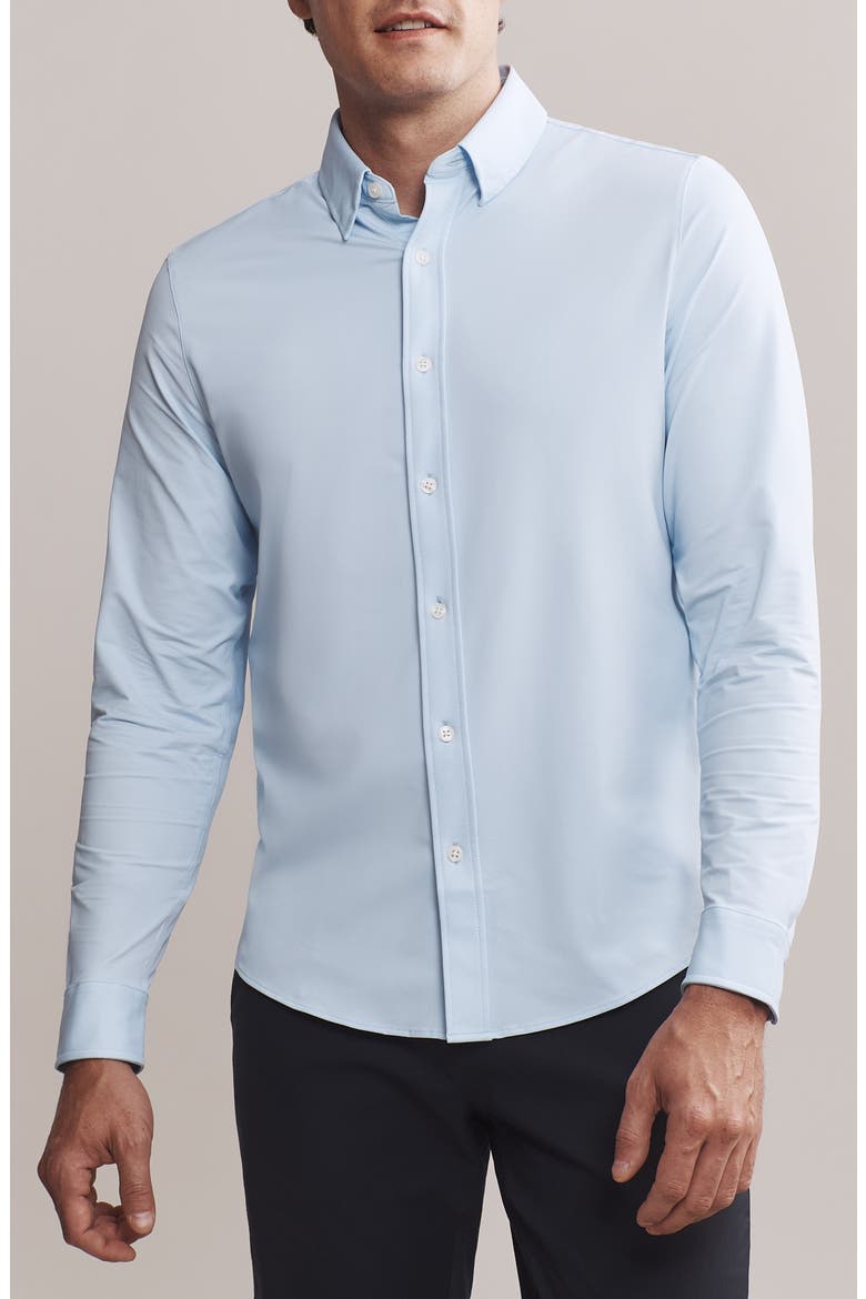 Commuter Classic Fit Stretch Button-Up Shirt, Main, color, BUSINESS BLUE