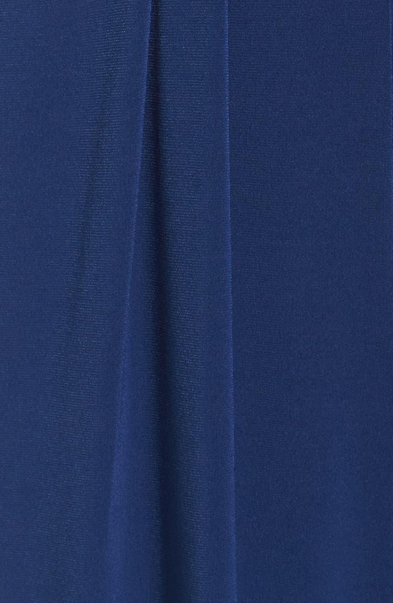 Vince Camuto Faux Wrap Jersey Jumpsuit, Alternate, color, Blue