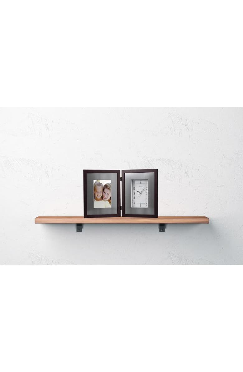 Bulova Clocks Winfield Picture Frame Clock, Espresso Brown, Alternate, color, Espresso Brown