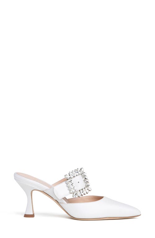 Beautiisoles Georgina Pointed Toe Mule In Off White