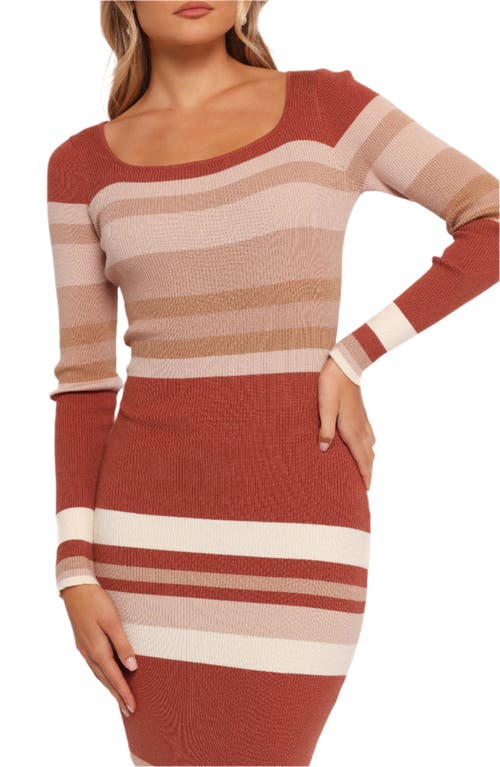 Petal And Pup Petal & Pup Colten Stripe Long Sleeve Rib Sweater Dress