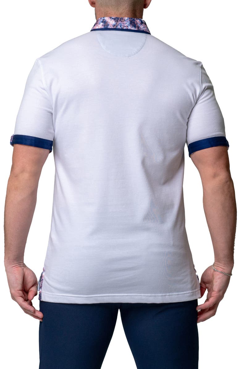 Maceoo Mozartsolidgame White Jersey Polo, Alternate, color, White