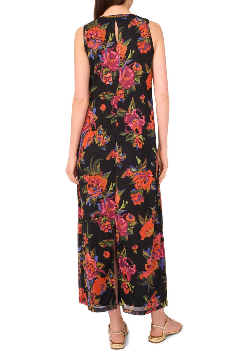 Floral Keyhole Maxi Tank Dress, Alternate, color, MULTI