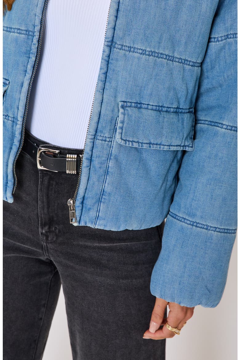 Chill Out Denim Quilted Puffer Jacket, Alternate, color, DENIM
