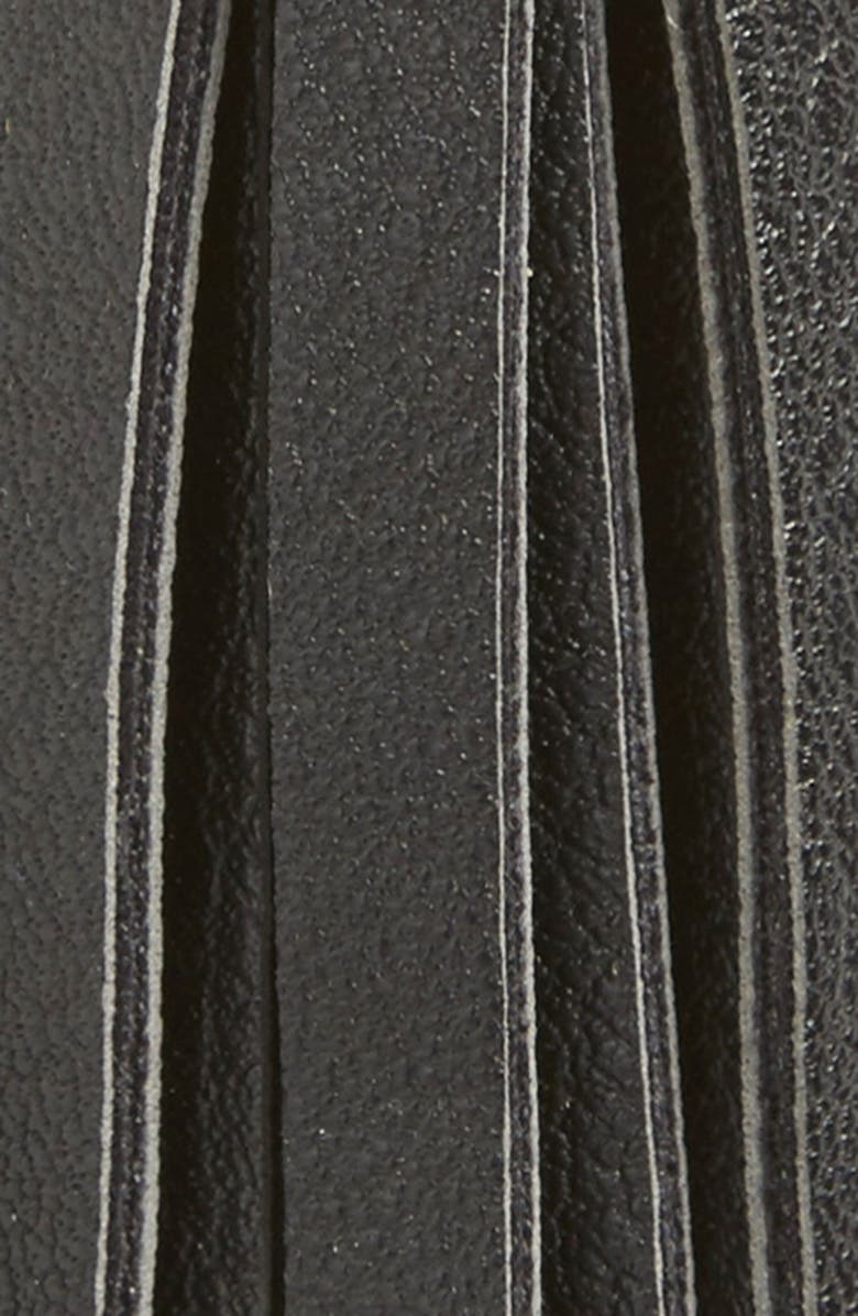 Danielle Nicole Faux Leather Tassel Bag Charm, Alternate, color, 