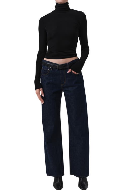 Citizen Of Humanity Citizens Of Humanity Caradene Scrunch Turtleneck In Black