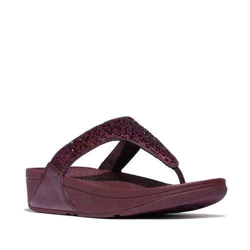 Fitflop Lulu Crystal-mix Toe-post Sandals In Multi