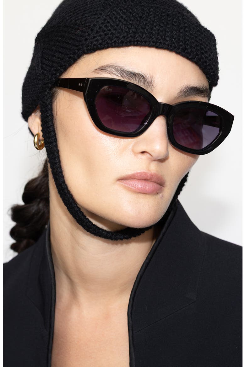 Martine Sunglasses, Alternate, color, Black