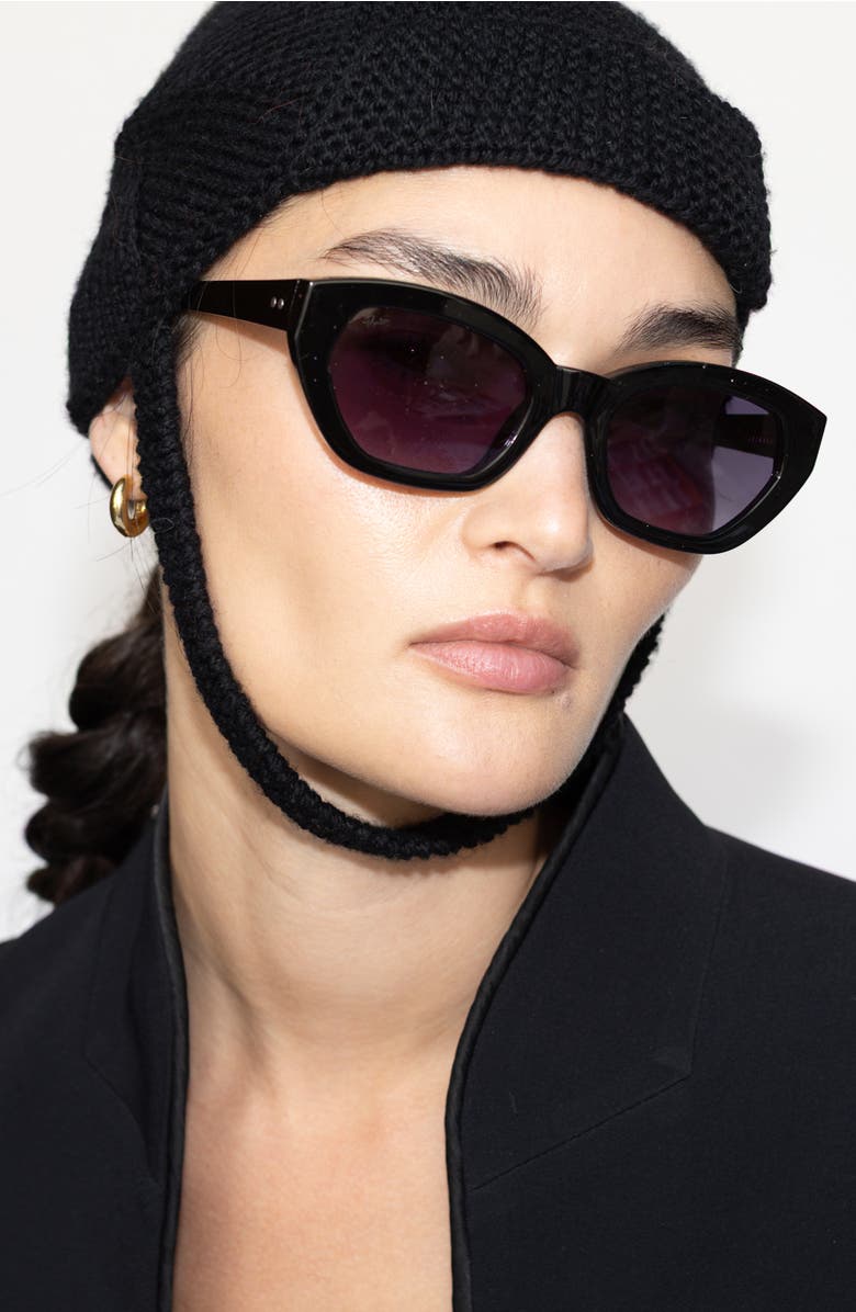 Reality Eyewear Martine Sunglasses, Alternate, color, Black