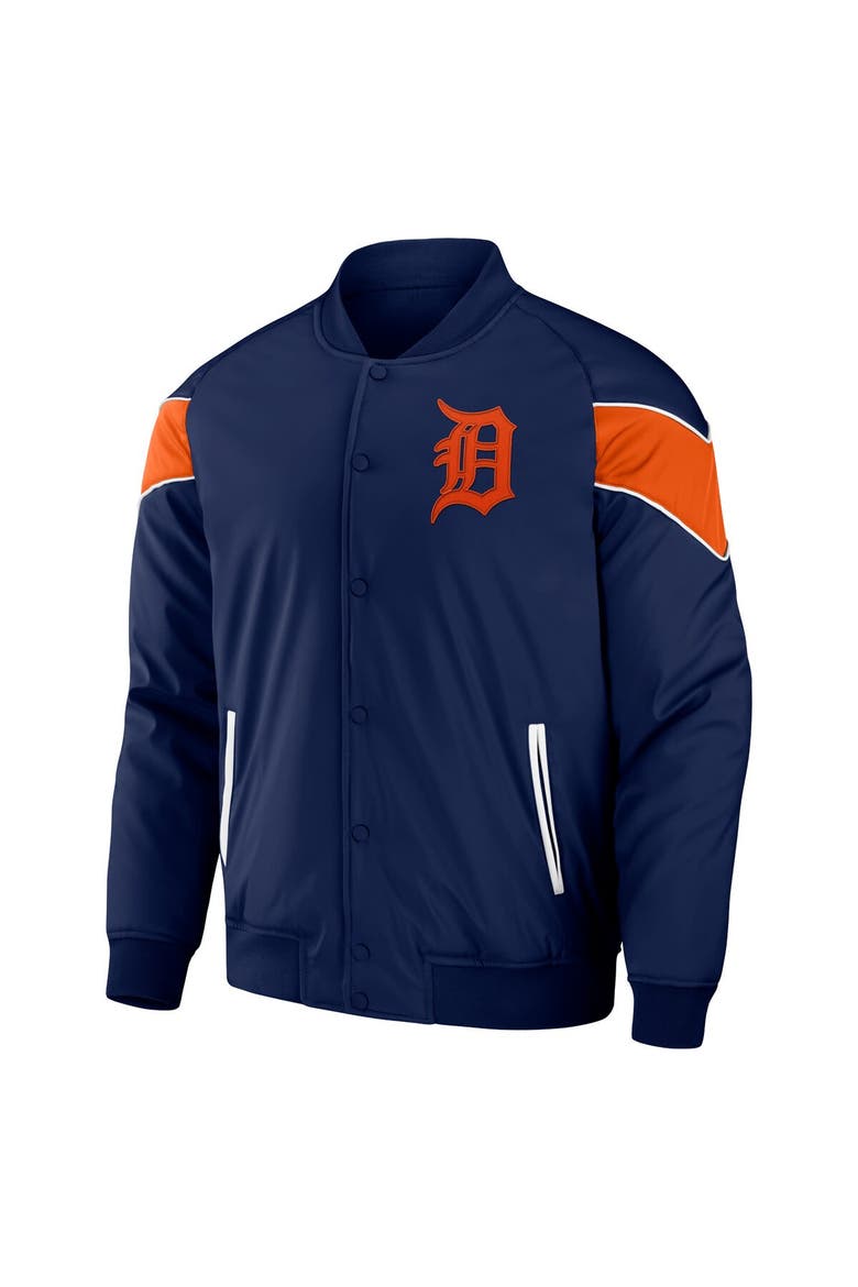 Men's Darius Rucker Collection by Fanatics Navy Detroit Tigers Baseball Raglan Full-Snap Jacket, Alternate, color, Navy