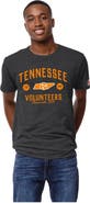 LEAGUE COLLEGIATE WEAR Men's League Collegiate Wear Heather Charcoal Tennessee Volunteers Bendy Arch Victory Falls Tri-Blend T-Shirt