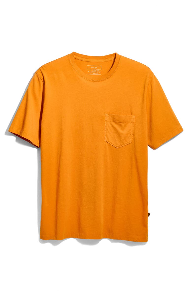 Billy Reid Washed Organic Cotton Pocket T-Shirt, Alternate, color, Desert Sun