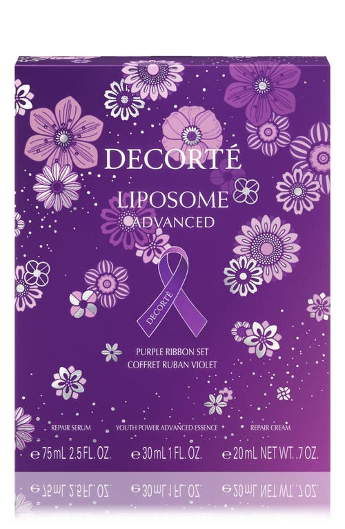 Decorté Liposome Advanced Repair Serum Purple Ribbon Set In Transparent