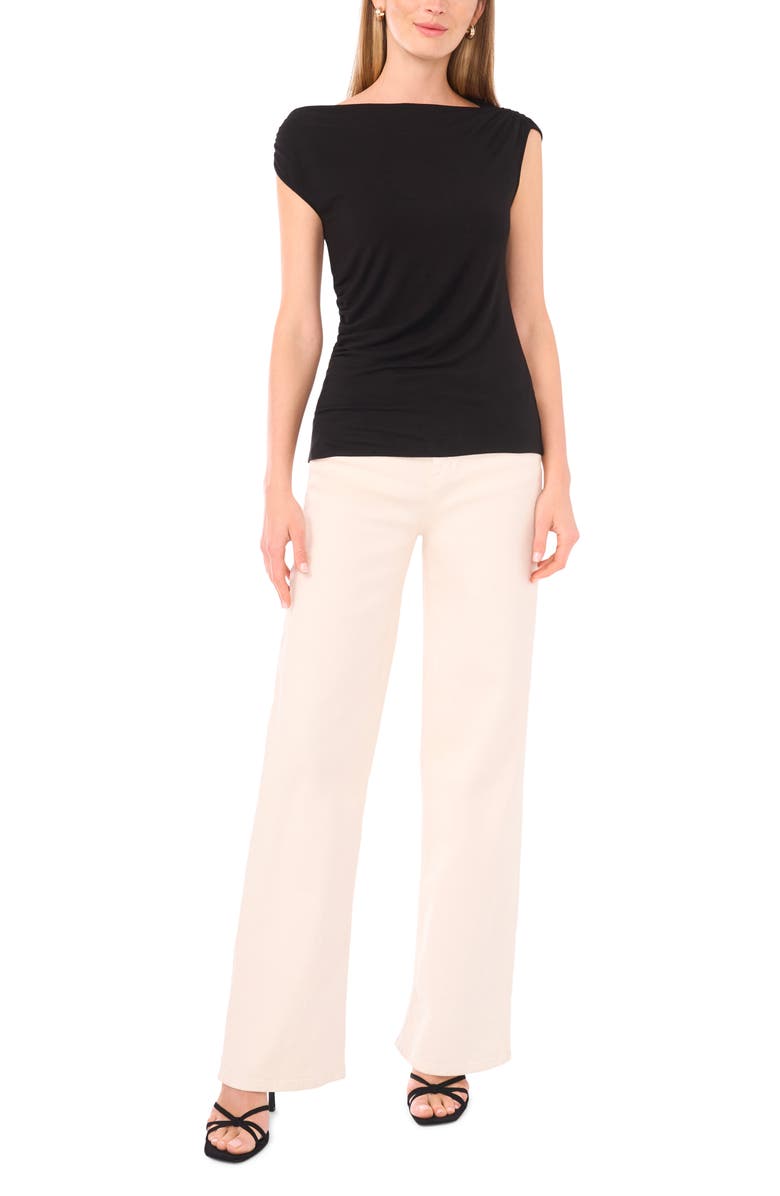 Halogen<sup>®</sup> Cowl Neck Sleeveless Top, Alternate, color, Rich Black