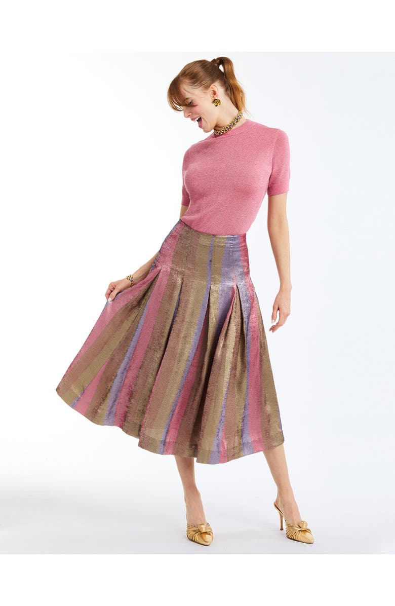 Mestiza New York Seville Midi Skirt, Main, color, Disco Stripe