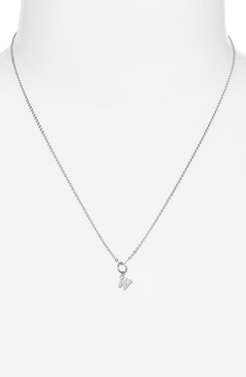 Nashelle Initial Pendant Necklace In Sterling Silver - W
