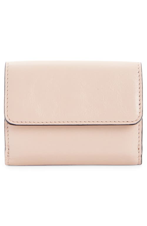 Chloé Iconic Logo Zip-around Leather Wallet In Pink