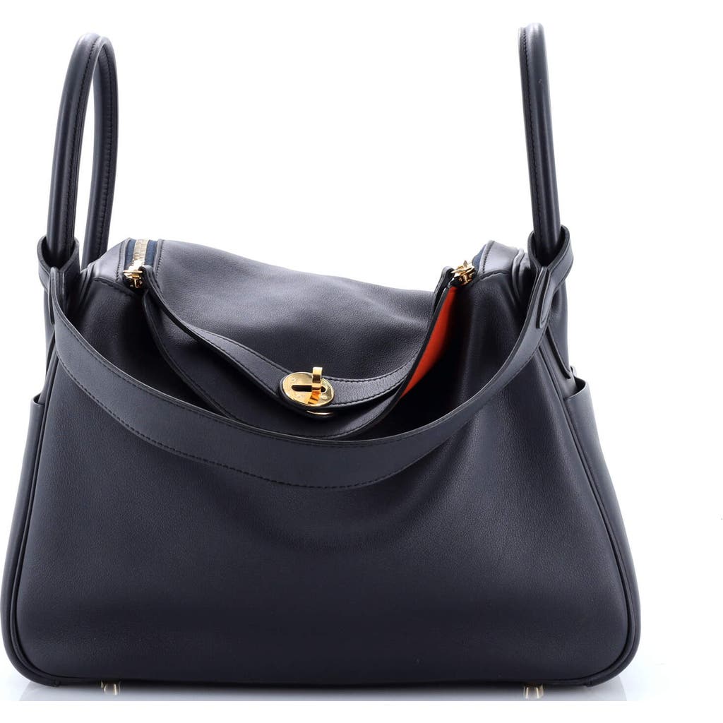 Pre-owned Hermes Hermes Lindy Bag Verso Swift 30 In Purple