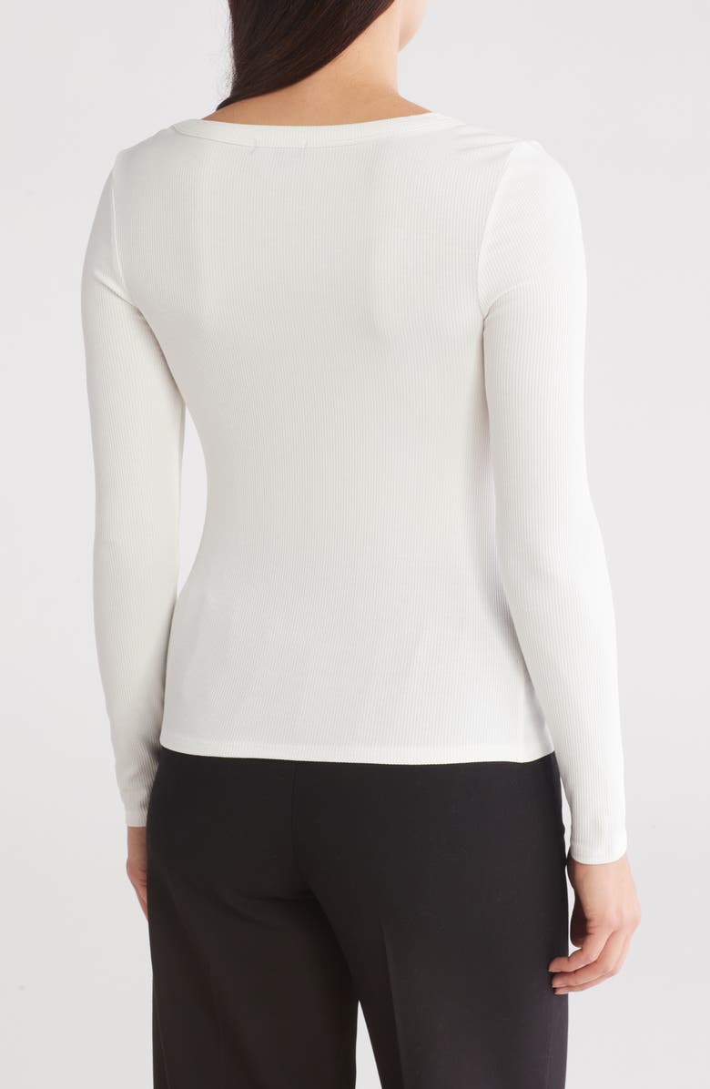 1.STATE Jersey Rib Long Sleeve Top, Alternate, color, New Ivory