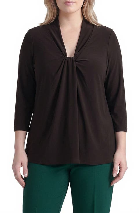 Twist Front Knit Top