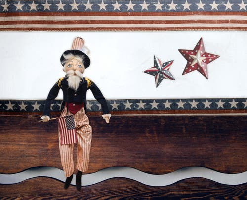 Gallerie Ii Uncle Sam Joe Spencer Gathered Traditions Art Doll Figure In Multi