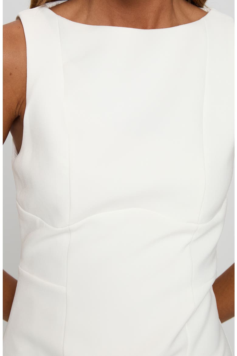 Klaudia Sleeveless Sheath Minidress, Alternate, color, WHITE