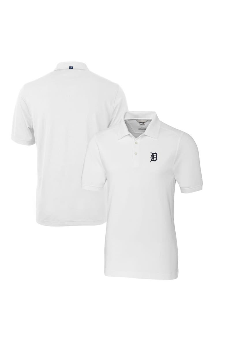 Cutter & Buck Men's Cutter & Buck White Detroit Tigers Big & Tall Advantage Tri-Blend Pique Polo, Main, color, White